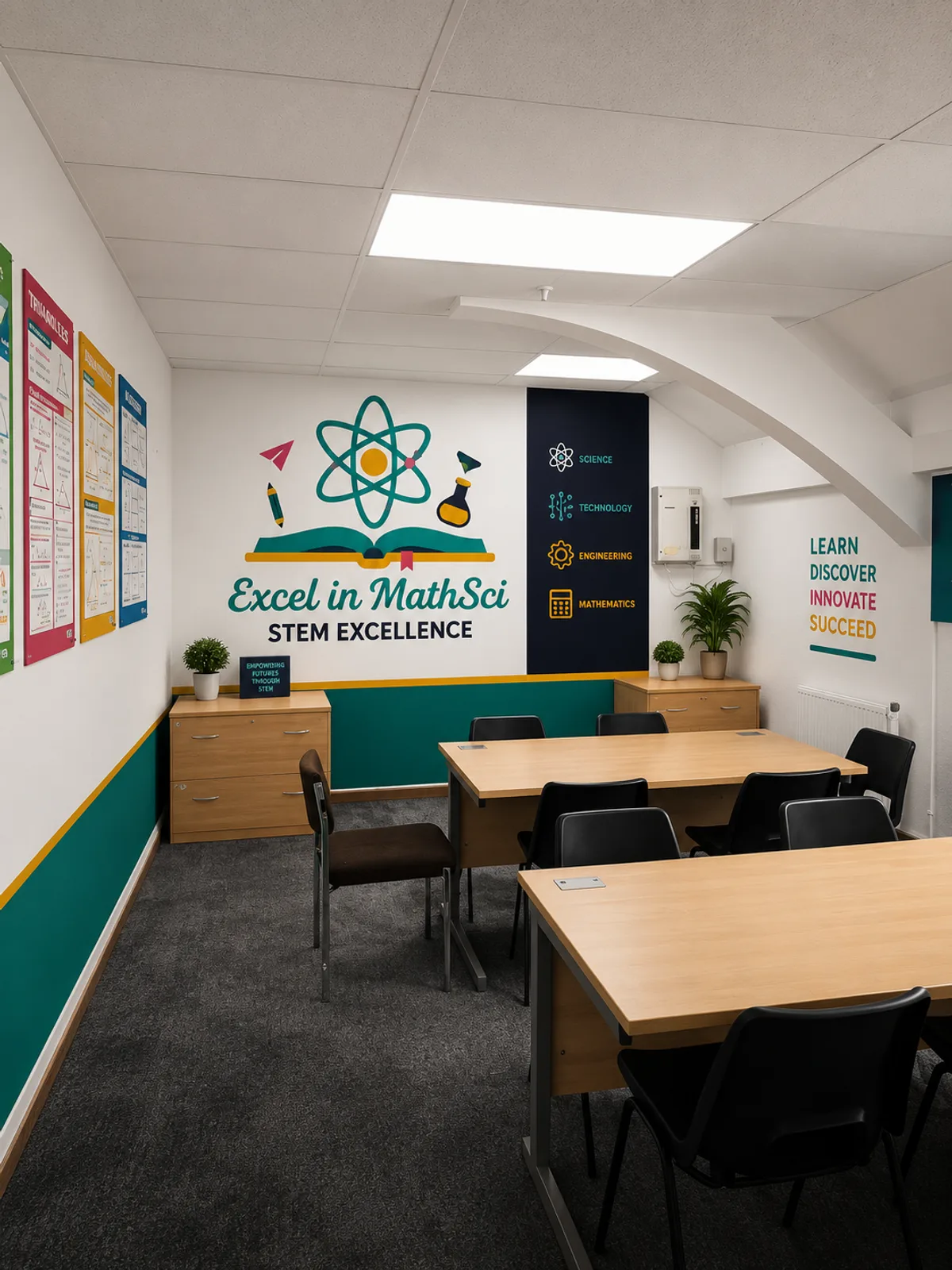 Inside the Excel in MathSci classroom in Pollokshields, Glasgow